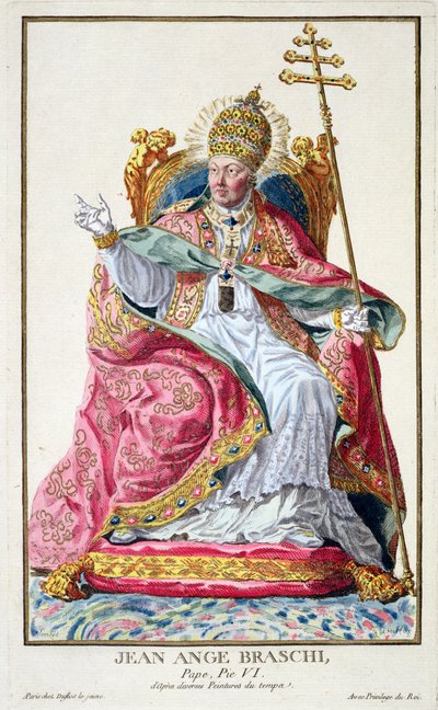 Papst Pius VI. (1717-99) aus 